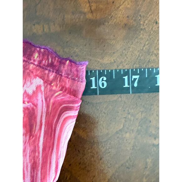 Urban Outfitters Moxie Mesh Mini Dress Womens Sz S Pink Artsy Cyber Grunge - Picture 4 of 8